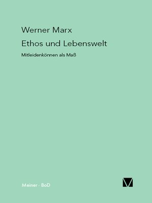 cover image of Ethos und Lebenswelt